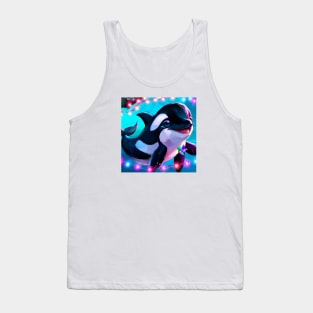 Cute Orca Drawing Tank Top